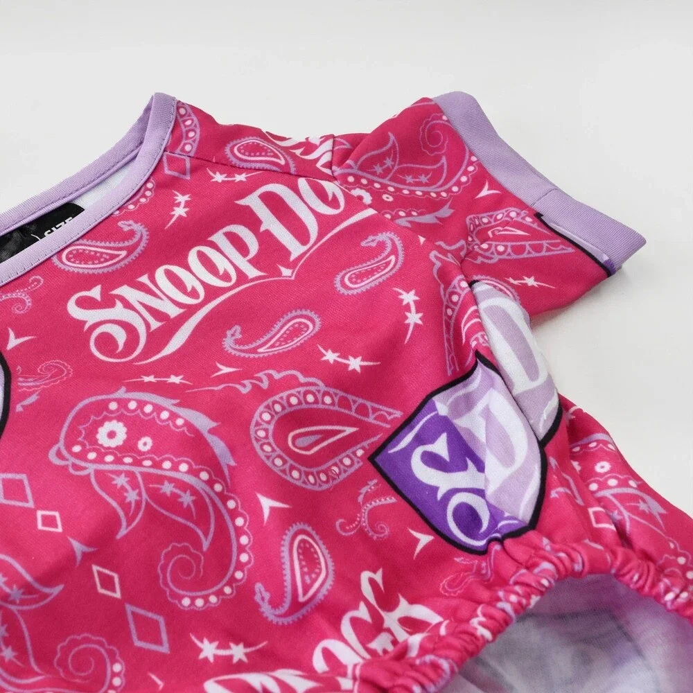 New Snoop Doggie Doggs Deluxe Pet PJ'S‎ Boss Lady Pink - Size Large dogs